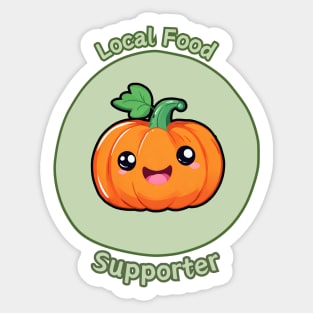 Local Food Supporter - Pumpkin Sticker